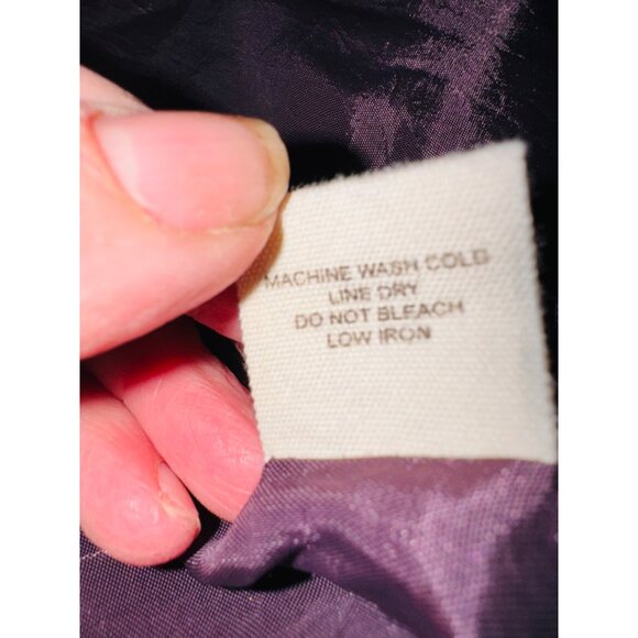 Free People Purple Floral Velvet Jacket Cinch Waist Satin Tie Boho Cottage Core - Picture 11 of 13